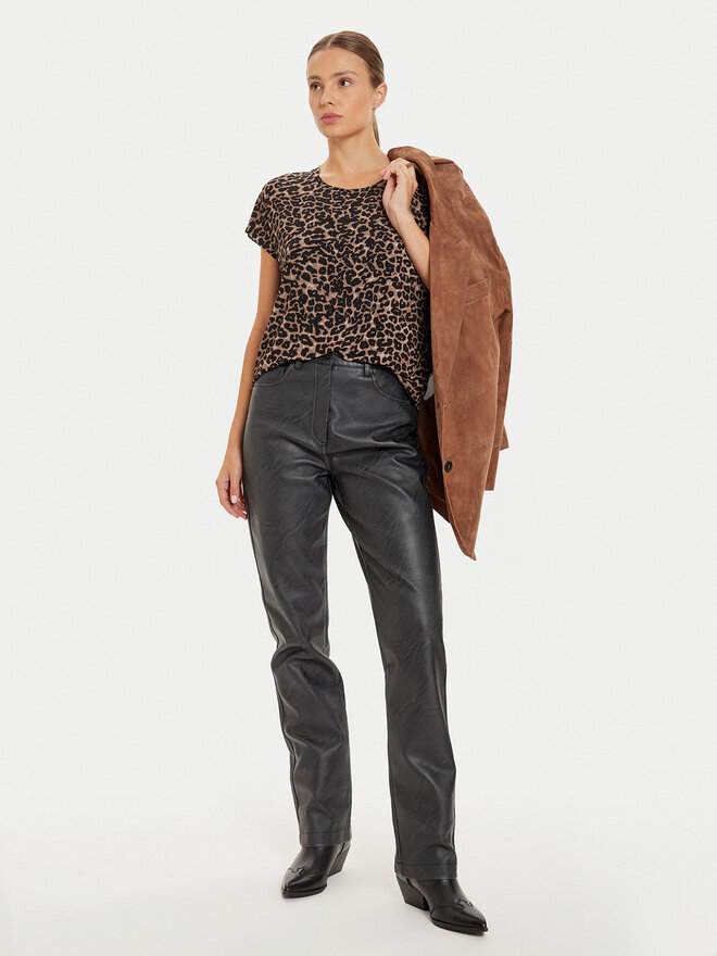 ONLY ONLY Marškinėliai 15344399 Ruda Regular Fit