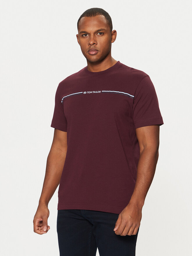 Tom Tailor Tom Tailor T-Shirt 1037803 Dunkelrot Regular Fit