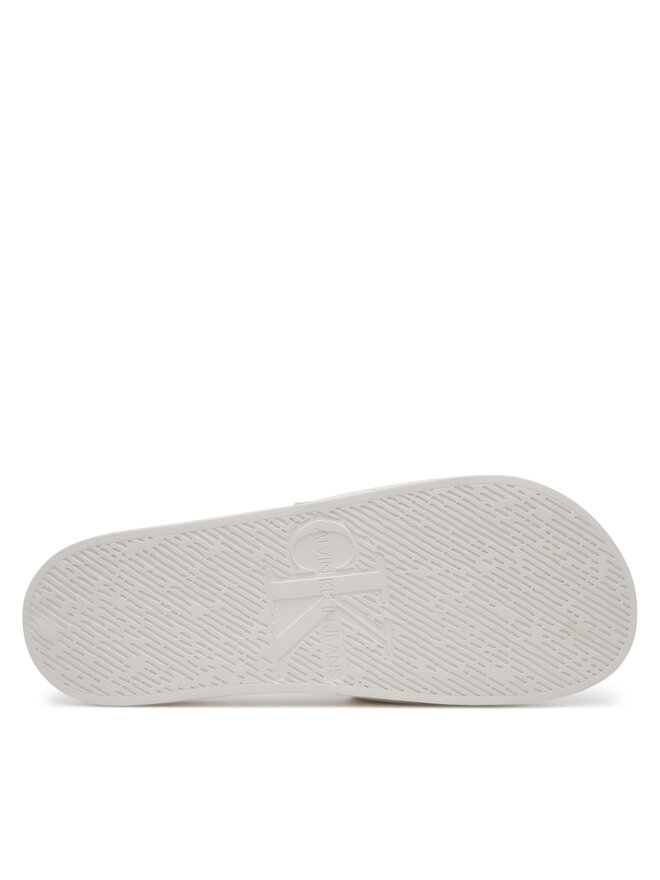 Calvin Klein Jeans Šľapky Calvin Klein Jeans Slide Hf Mono Cv YM0YM01282 Biela