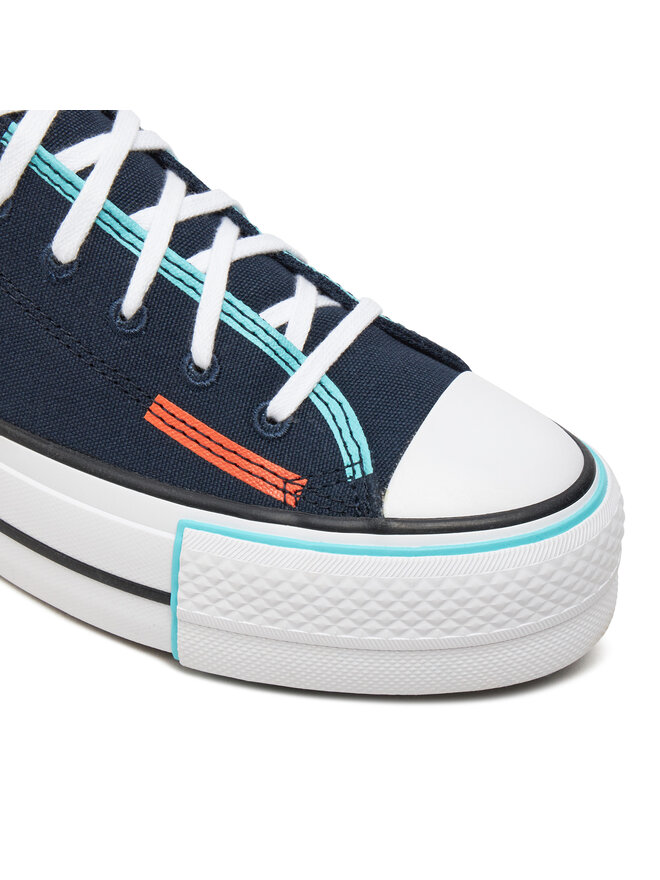 Converse Bambas Converse Chuck Taylor All Star Lift Platform Color Pop Ox A07597C Negro