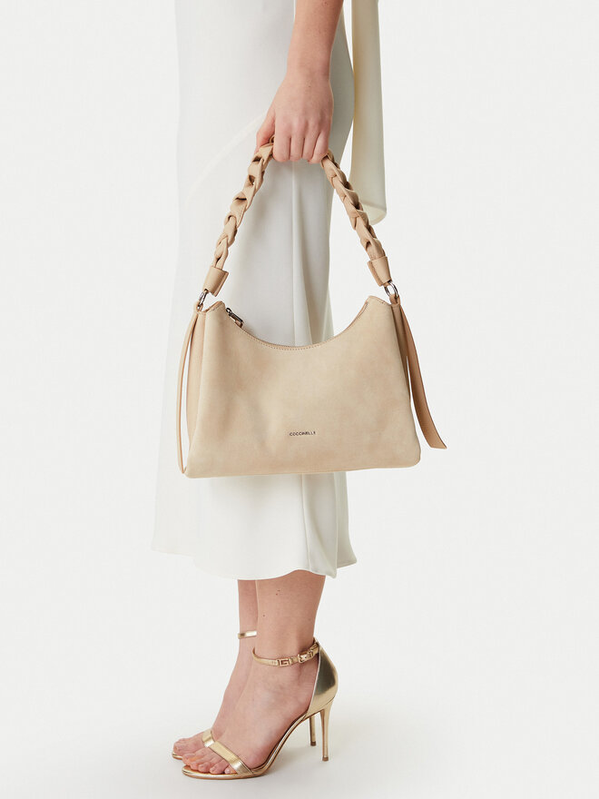 Coccinelle Сумка Coccinelle P6P Boheme Suede Bimaterial E1 P6P 13 03 01 Бежевий