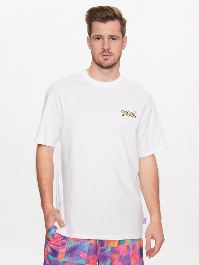 Puma Puma Camiseta 8ENJAMIN 539821 Blanco Relaxed Fit