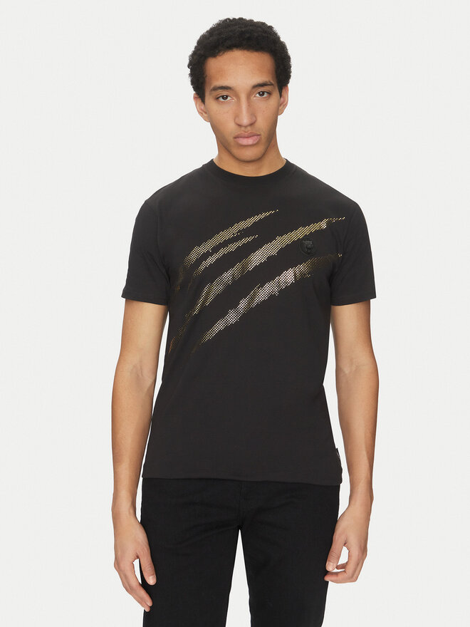 Plein Sport Plein Sport T-Shirt SAEC MTK8008 STE001N Schwarz Regular Fit