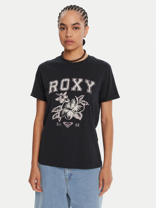 Roxy Roxy Camiseta Oceanregular Poster ERJZT06017 Azul marino Regular Fit