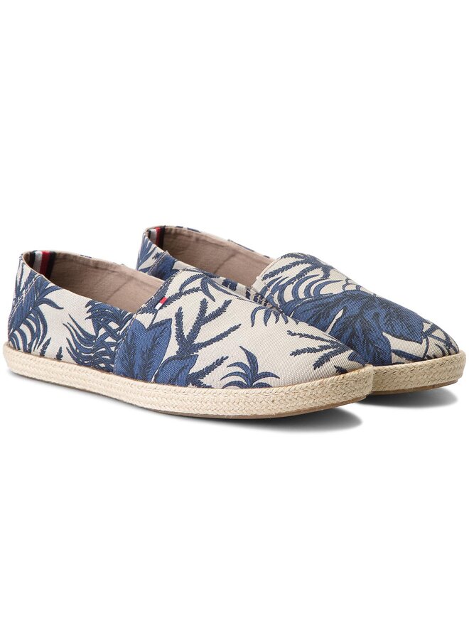 Tommy Hilfiger Еспадрильї Tommy Hilfiger Easy Summer Print Slip On FM0FM01814 Бежевий
