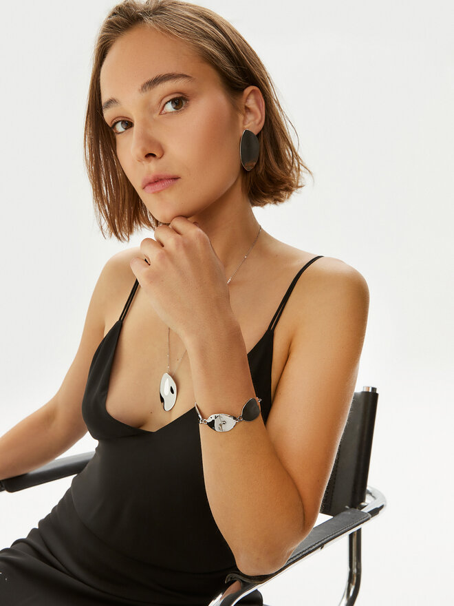 Calvin Klein Bransoletka Calvin Klein 35000619 Srebrny