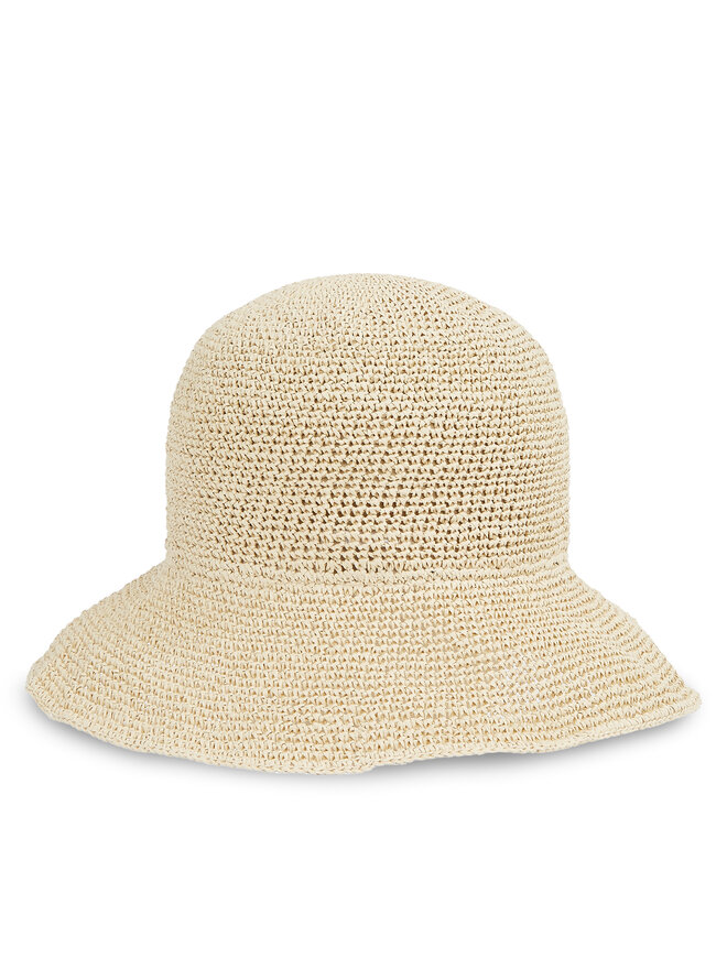 Calvin Klein Hut Calvin Klein Wide Brim Straw Bucket Hat K60K612914 Beige