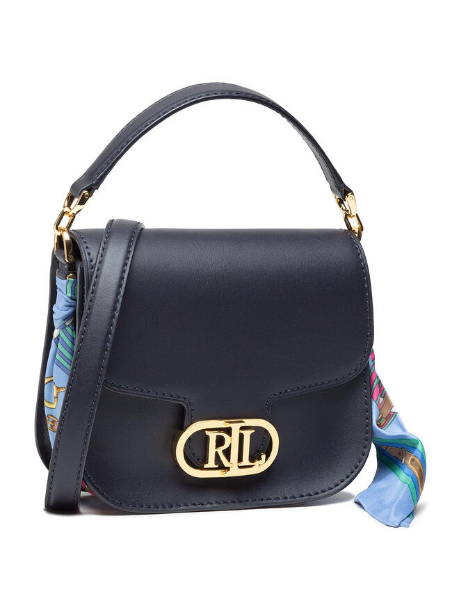 Handtasche Lauren Ralph Lauren Addie 19 Crossbody Small 431826832001 Dunkelblau eschuhe