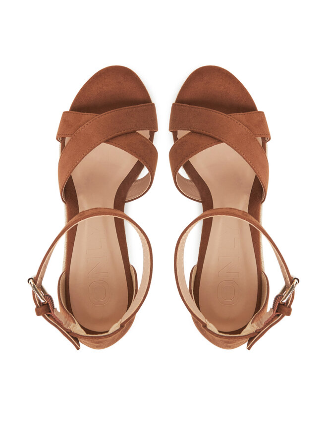 ONLY Shoes Espadrilky ONLY Shoes Onlamelia-18 Mf Wedge 15335555 Hnědá