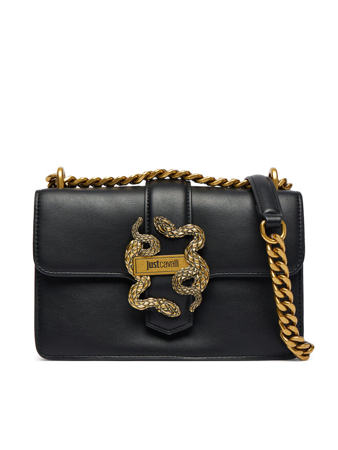 Just Cavalli Handtasche Just Cavalli Iconic Snakes 81RA4BAF ZSA89 Schwarz