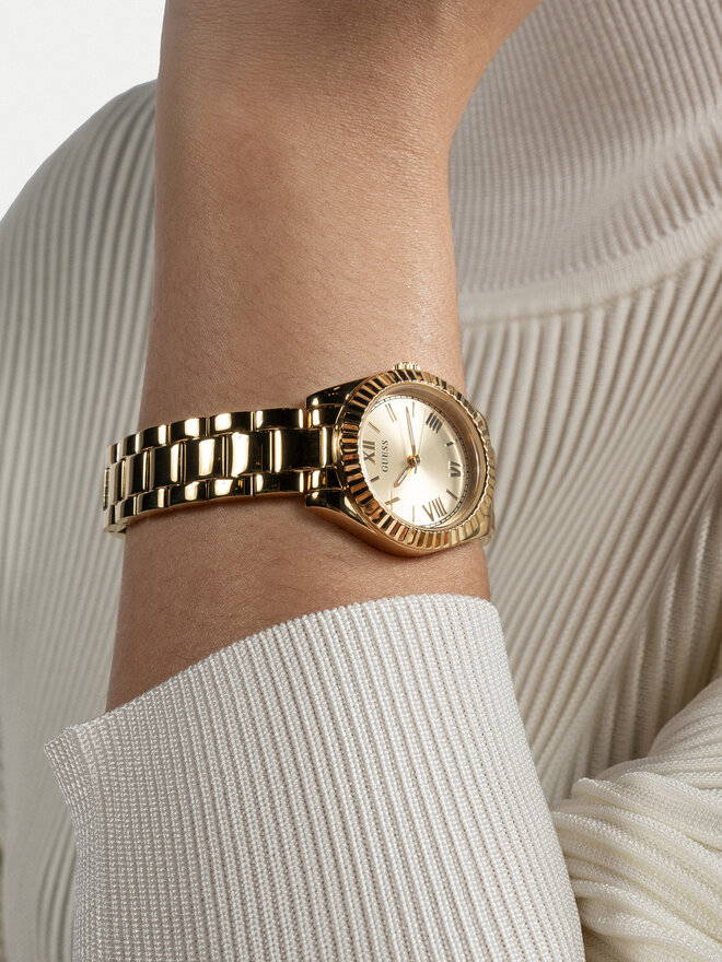 Guess Zegarek damski Guess Mini Luna GW0687L2 Złoty
