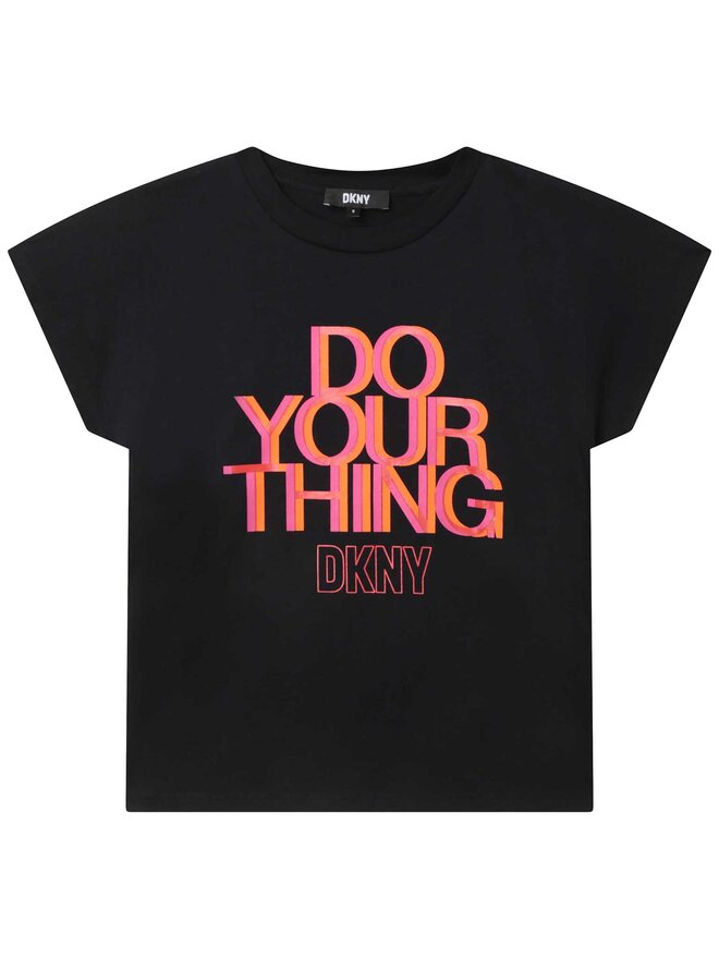DKNY DKNY T-Shirt D35S88 D Schwarz Regular Fit