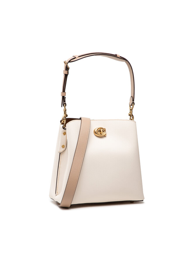 Coach Bolso Coach Cb Ltr Wllow Bckt C3766 Écru