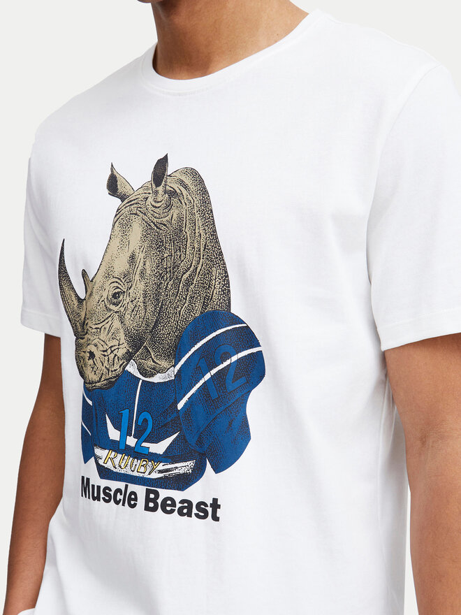 Blend Blend Camiseta 20717297 Blanco Regular Fit