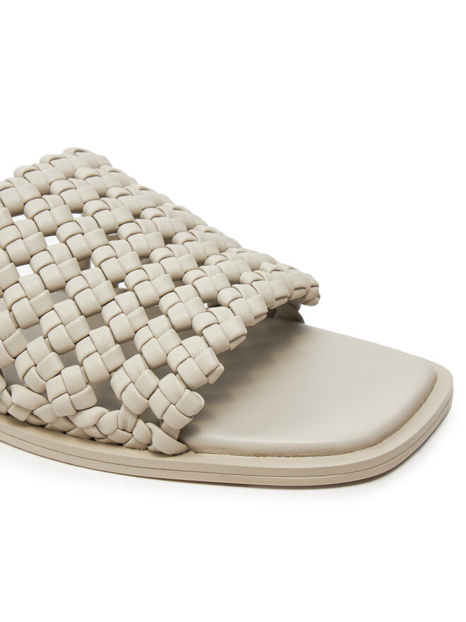 Calvin Klein Papucs Calvin Klein Flat Slide Latt HW0HW02143 Bézs