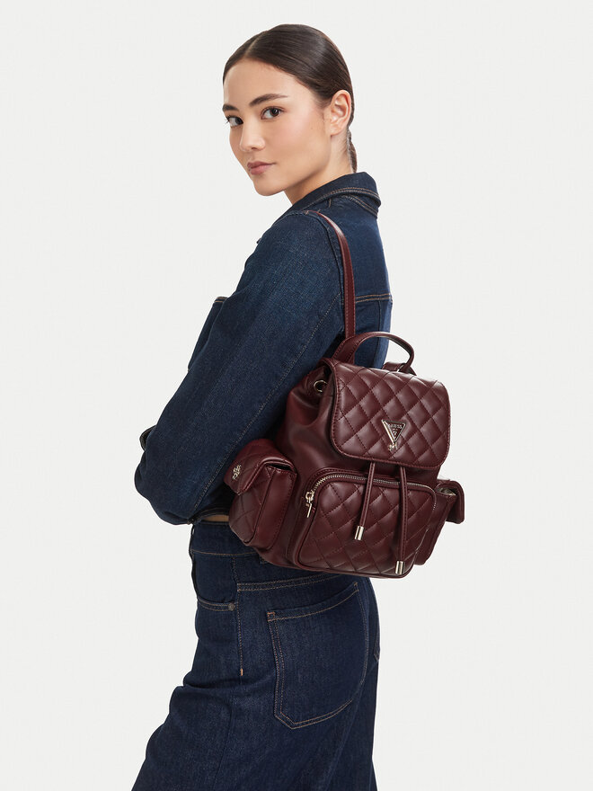 Guess Rucksack Guess J6YZ05 W2510 Dunkelrot