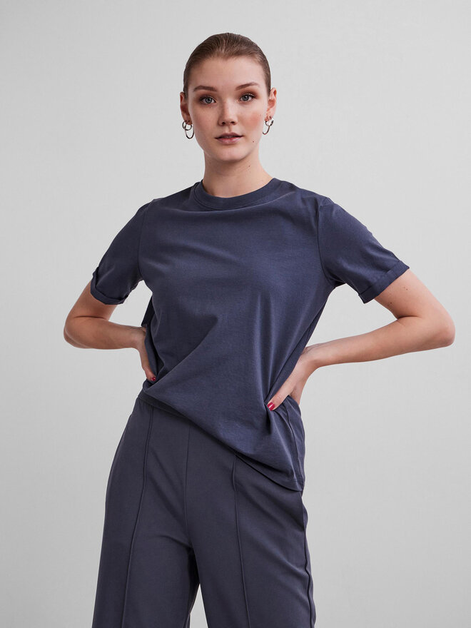Pieces Pieces Póló Ria 17086970 Sötétkék Regular Fit