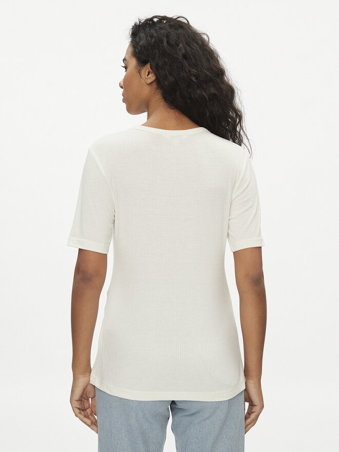 Lee Lee Marškinėliai Elbow 112350601 Écru Slim Fit