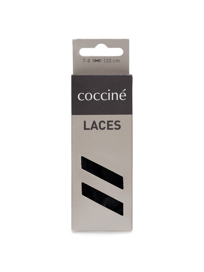 Coccine Κορδόνια παπουτσιών Coccine SZNUROWADŁA 120 cm P7 BAWEŁNIANE v.AZ Μαύρο