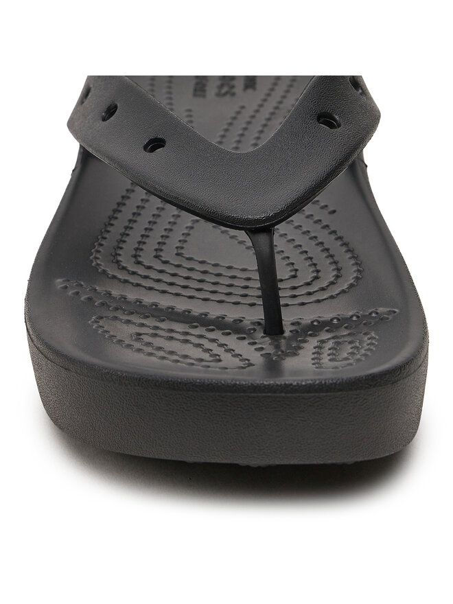 Crocs Šlepetės per pirštą Crocs Classic Platform Flip W 207714 Juoda