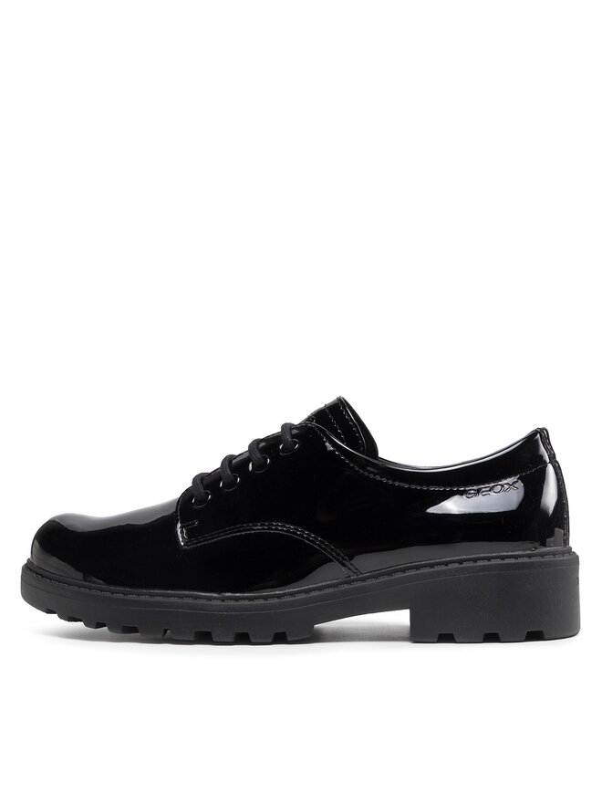 Geox Oxford cipők Geox J Casey G. C J0420C 000HH C9999 S Fekete