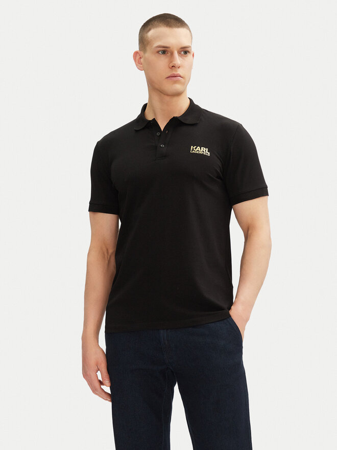 KARL LAGERFELD KARL LAGERFELD Poloshirt 745088 552235 Schwarz Regular Fit