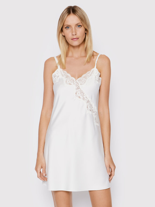 LAUREN RALPH LAUREN Lauren Ralph Lauren Нічна сорочка ILN31684 Білий Regular Fit