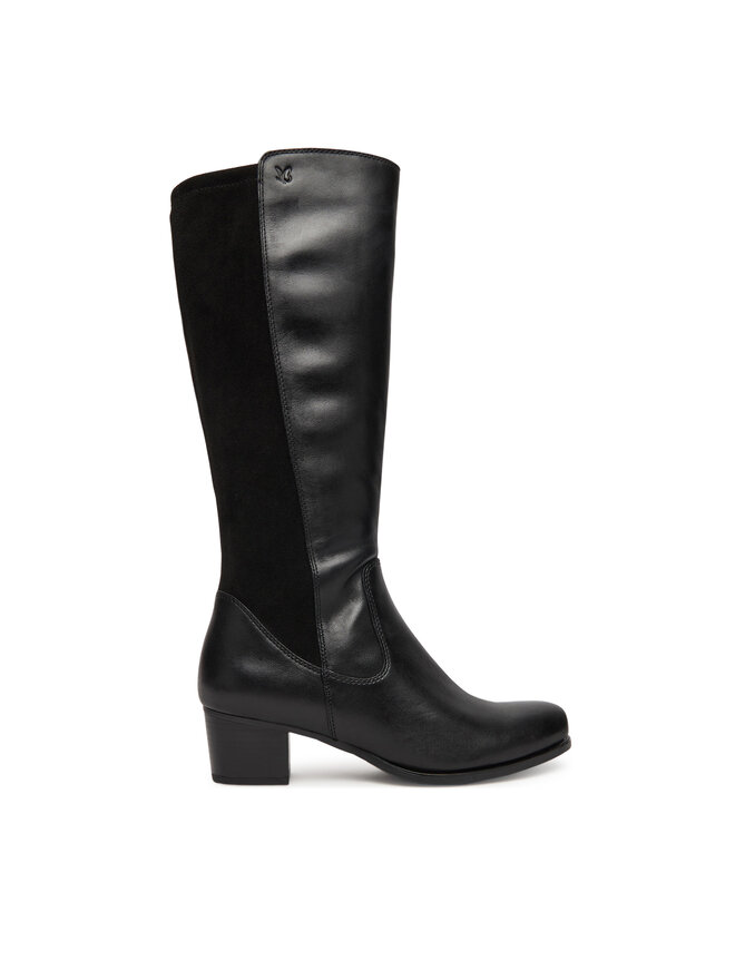 Bottes Caprice Noires à Talon 3 Pouces - Taille 6.5 UK - Fermeture éclair - Marche Confortable