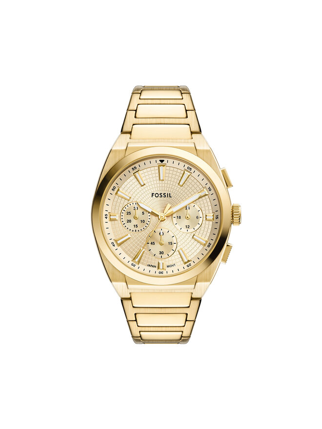 Fossil Hodinky Fossil Everett Chronograph FS6119 Zlatá