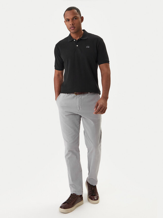 La Martina La Martina Poloshirt BPMP01 PK031 Schwarz Regular Fit