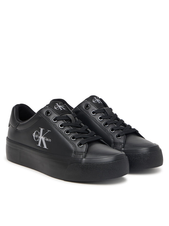 Calvin Klein Sneakers Calvin Klein Vulc Flatform Laceup Low Lth HW0HW03159 Schwarz