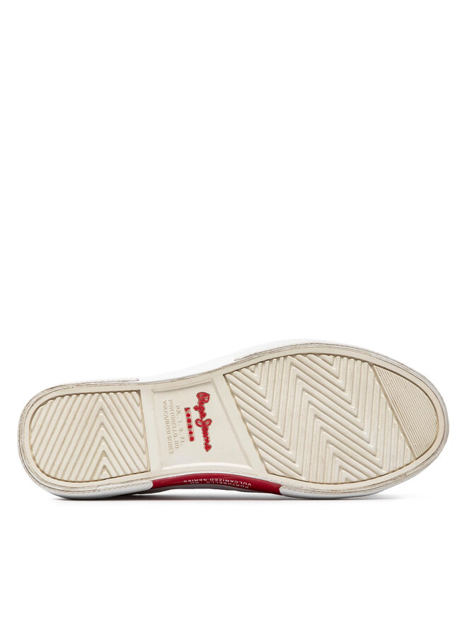 Pepe Jeans Sneakers aus Stoff Pepe Jeans Kenton Basic Woman PLS30990 Weiß