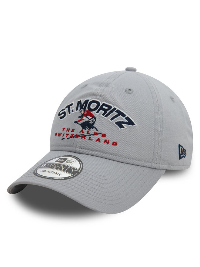 New Era Šiltovka New Era Washed St. Moritz Ski 9TWENTY 60580868 Sivá