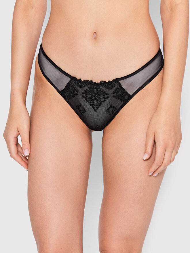 Chantelle Chantelle Στρίνγκ Champs Elysées C26090 Μαύρο