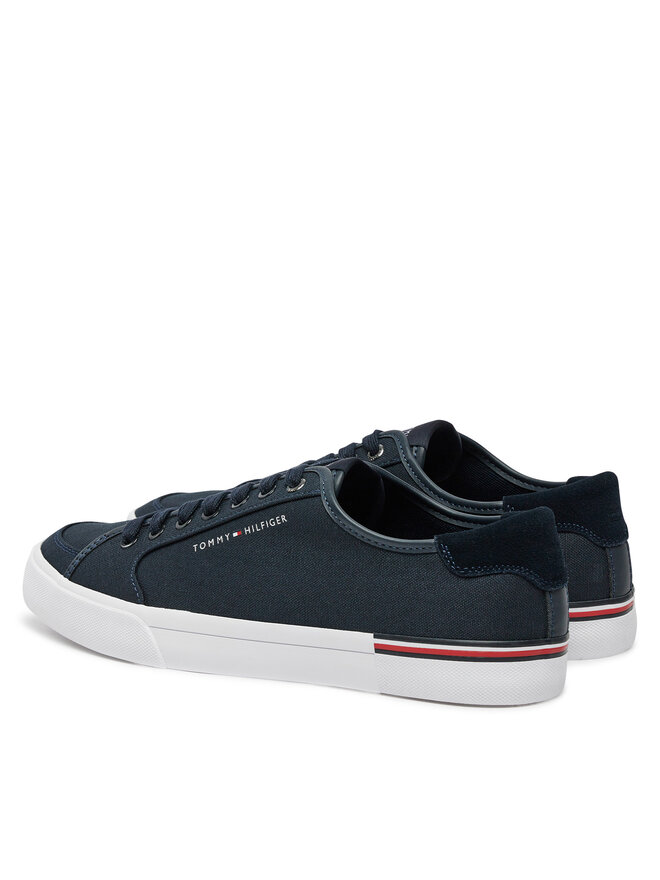 Tommy Hilfiger Πάνινα παπούτσια Tommy Hilfiger Core Corporate Vulc Canvas FM0FM05398 Σκούρο μπλε