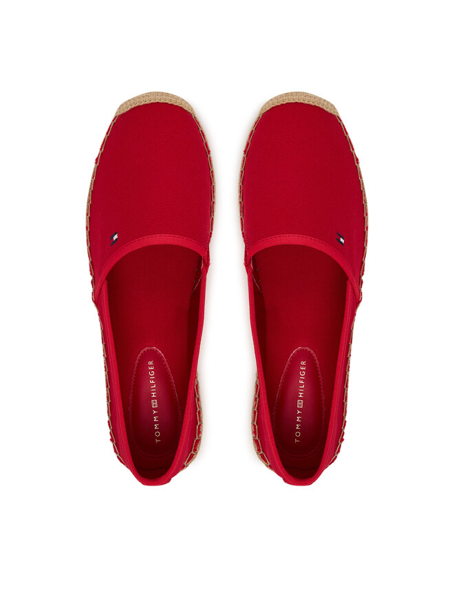 Tommy Hilfiger Espadrilles Tommy Hilfiger Flag Canvas Espadrille FW0FW08541 Rot
