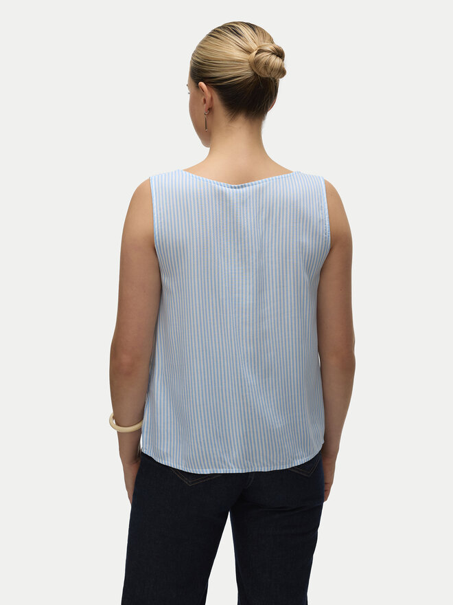 Vero Moda Vero Moda Топ Bumpy 10325830 Блакитний Standard Fit