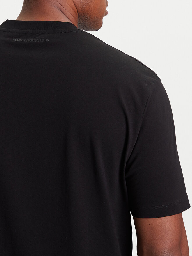 KARL LAGERFELD KARL LAGERFELD Camiseta 755144 553225 Negro Regular Fit