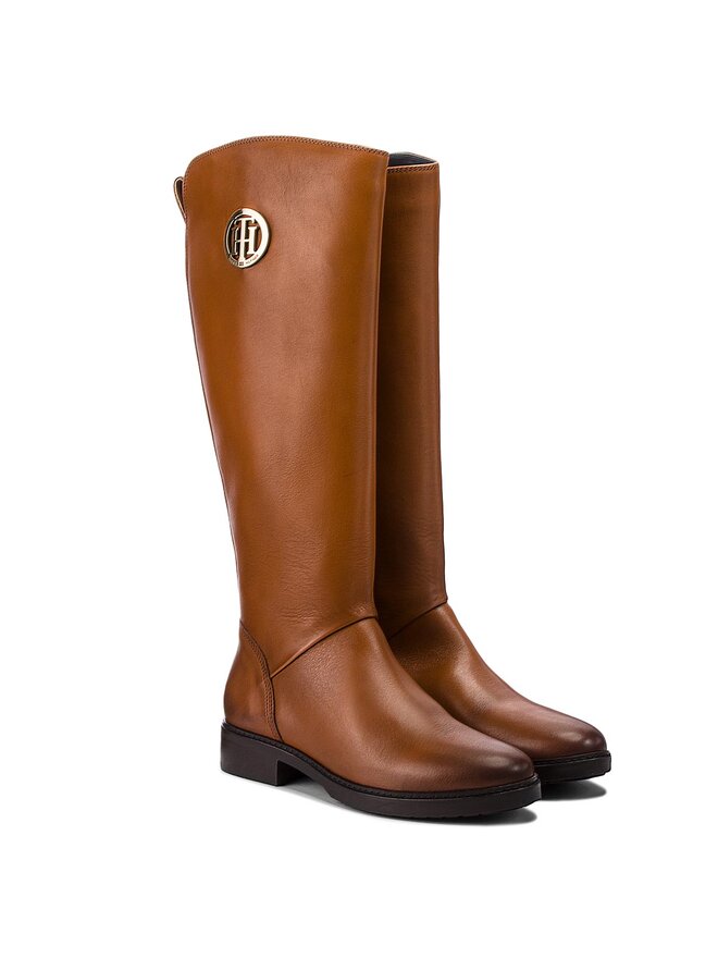 Bottes cavalieres Tommy Hilfiger Basic Th Riding Boot FW0FW03433 Marron chaussures