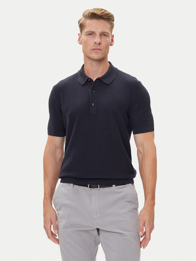 BOSS BOSS Polo H-Iannotti 50543148 Azul marino Regular Fit