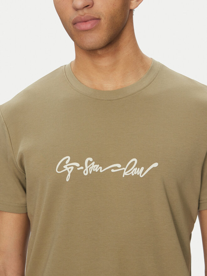 G-Star Raw G-Star Raw Camiseta G-Script D25150-C812 Verde Regular Fit