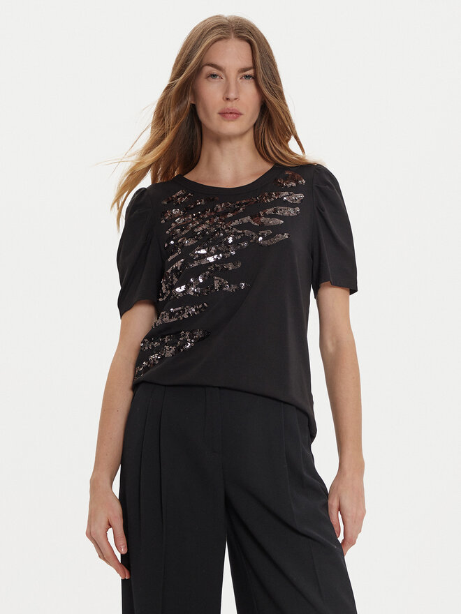 DKNY DKNY Camiseta P4MHTXVW Negro Regular Fit