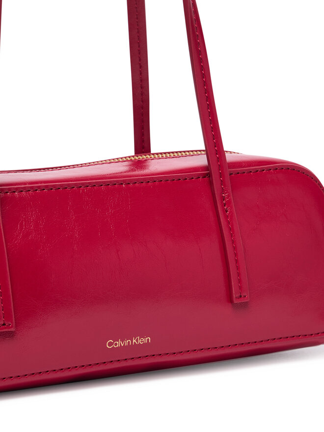 Calvin Klein Handtasche Calvin Klein Foil Logo Glossy Bauletto LV04F3638G Rot