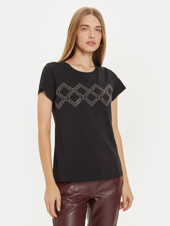 Liu Jo Sport Liu Jo Sport T-Shirt TF4209 J6040 Schwarz Regular Fit