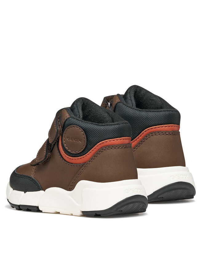 Geox Schnürschuhe Geox B Flexyper Mini Boy B666GA 0MEBC C6R6B S Dunkelbraun