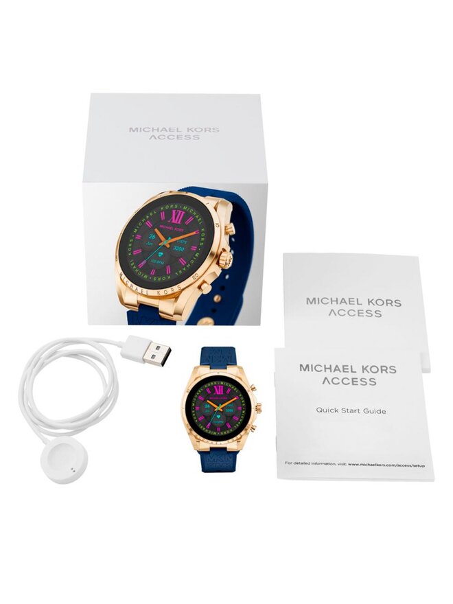 Michael Kors Pametna ura Michael Kors Gen 6 Bradshaw MKT5152 Mornarsko modra