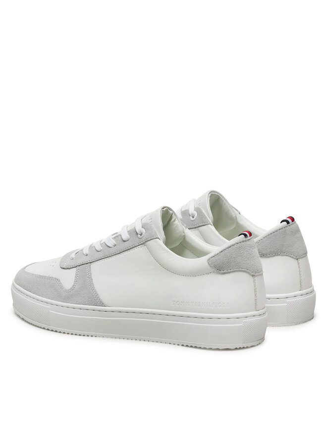 Tommy Hilfiger Snīkeri Tommy Hilfiger Premium Corporate Lth Mix FM0FM05244 Balts