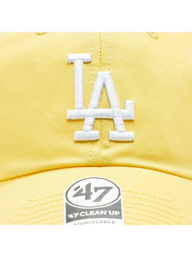 47 Brand Czapka z daszkiem 47 Brand MLB Los Angeles Dodgers '47 CLEAN UP B-RGW12GWSNL-MZB Żółty