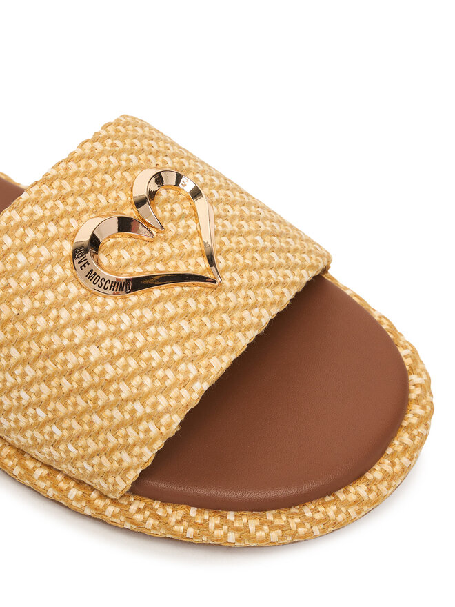 LOVE MOSCHINO Pantoletten LOVE MOSCHINO JA28252G0OJR5107 Beige