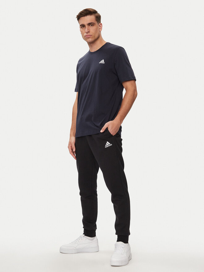 adidas adidas Majica Essentials Single Jersey Embroidered Small Logo T-Shirt HY3404 Modra Regular Fit